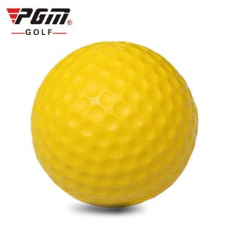 PGM GOLF 兒童高爾夫球PU泡沫軟球直徑40毫米輕量級室內練習黃色高爾夫球