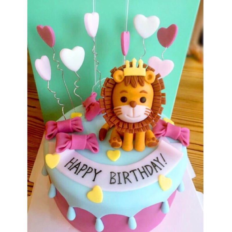 ［寇比］獅子 獅子座 造型蛋糕 生日蛋糕 客製化 蛋糕 翻糖蛋糕