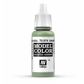 Acrylicos Vallejo 模型色彩 Model Color 076 70974 綠天空色 17ml