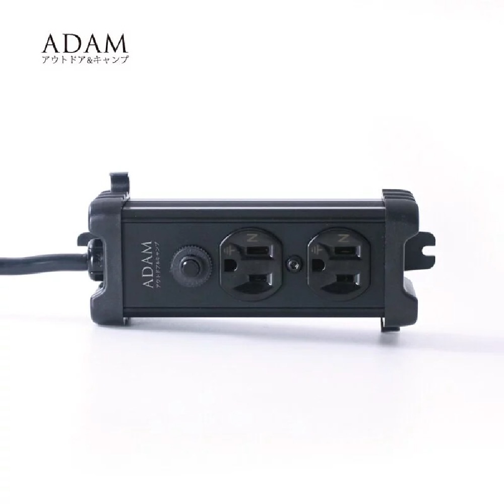 [阿爾卑斯戶外] ADAM 金屬2座 延長線 1M 黑色 ADPW-PS321(BK)