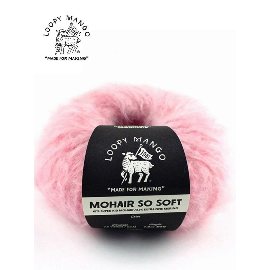 Loopy Mango Mohair So Soft進口馬海毛超粗毛線毛衣線圍巾帽子線