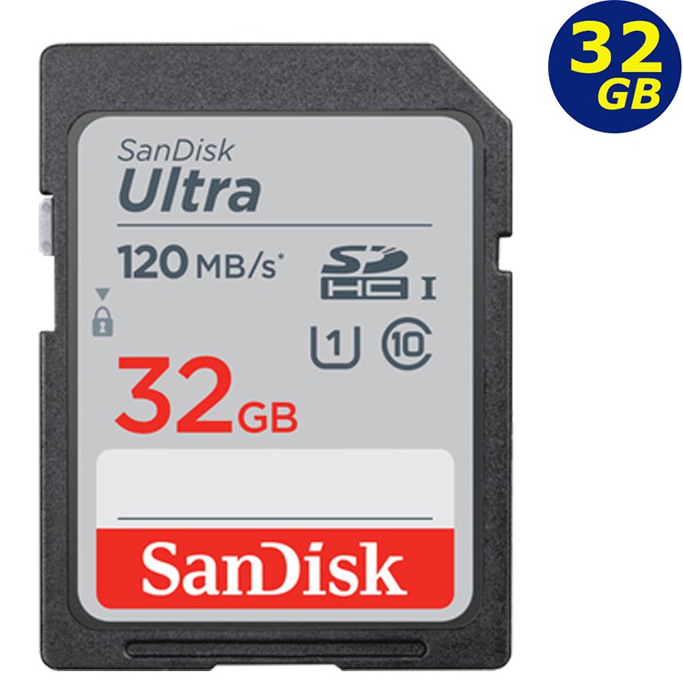 SanDisk 32GB 32G SDHC 120MB/s SD Ultra UHS SDSDUN4-032G 記憶卡