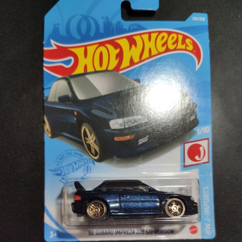 Hot wheels 98' Subaru Impreza 22B STI 風火輪 速霸陸 深藍色 2021 全新未拆