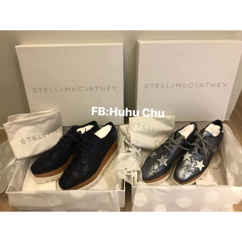 英國stella Mccartney紅遍全球注目焦點超熱賣星星厚底鞋sneak Elyse鞋款星空灰 星空藍 蝦皮購物