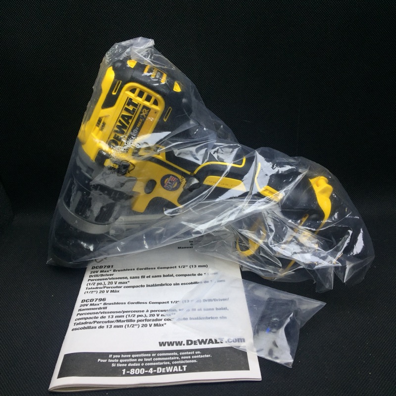 全新DeWALT 得偉 DCD796