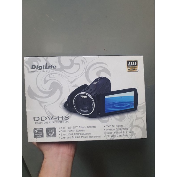 二手 DV DigiLife DDV-H8 攝影機 觸控螢幕