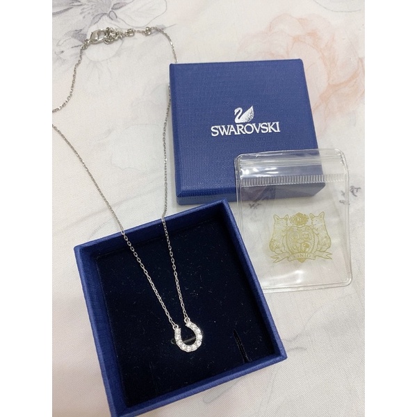 Swarovski施華洛世奇（正貨）馬蹄項鏈Towards 項鏈 鍍白金色