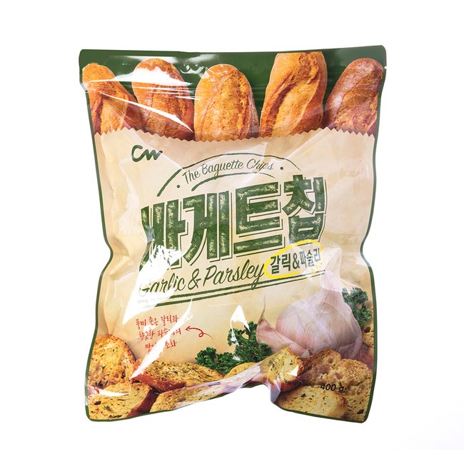 韓國  CW 大蒜麵包 西西里餅乾 餅乾 吐司 家庭分享包