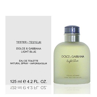 【VIP】Dolce & Gabbana Light Blue D&G 淺藍男性淡香水 125ml TESTER