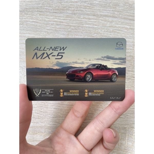 全新 限量 Mazda 馬自達 MX-5  icash2.0卡片