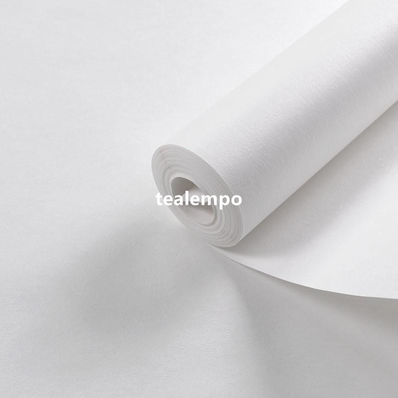 Tealempo 純白乳白色純色素色防水無紡布墻紙北歐風臥室客廳辦公室ins壁紙壁纸墙纸壁贴墙贴居家翻新 蝦皮購物