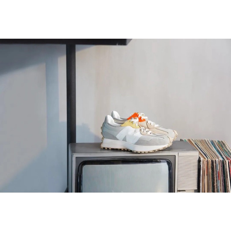 【 Hong__Store 】New Balance WS327MS 327MS 327 麂皮 撞色 橘 黃 灰 卡其