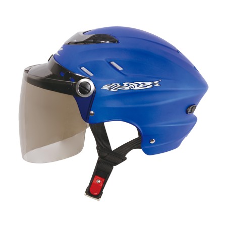 [小齊安全帽] ZEUS ZS125A消光海藍 輕量 通風 內襯可拆洗 半罩式安全帽 雪帽