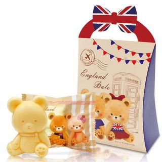 【雀兒喜婚禮】英國貝爾熊 造型香氛皂小禮盒（英倫）小禮物 送客禮 開學禮