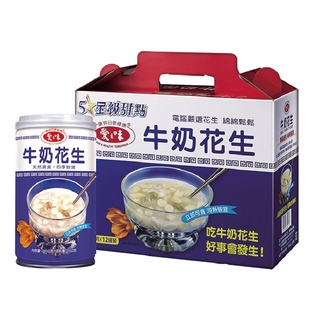 愛之味 牛奶花生禮盒 340g x 12【家樂福】