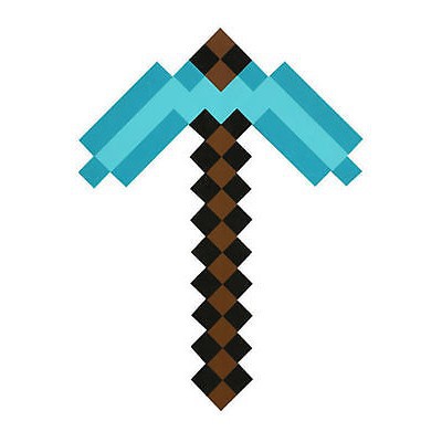Minecraft大型藍色鑽石劍鎬斧eva武器 蝦皮購物