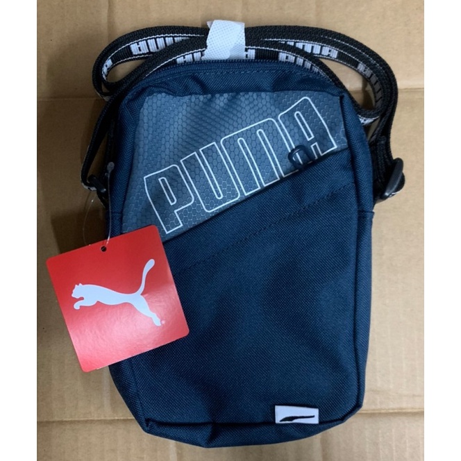 PUMA斜背包 (小ㄉ-07846102藍色) 側背包 外出隨身包 小方包 A4放不下 正品公司貨