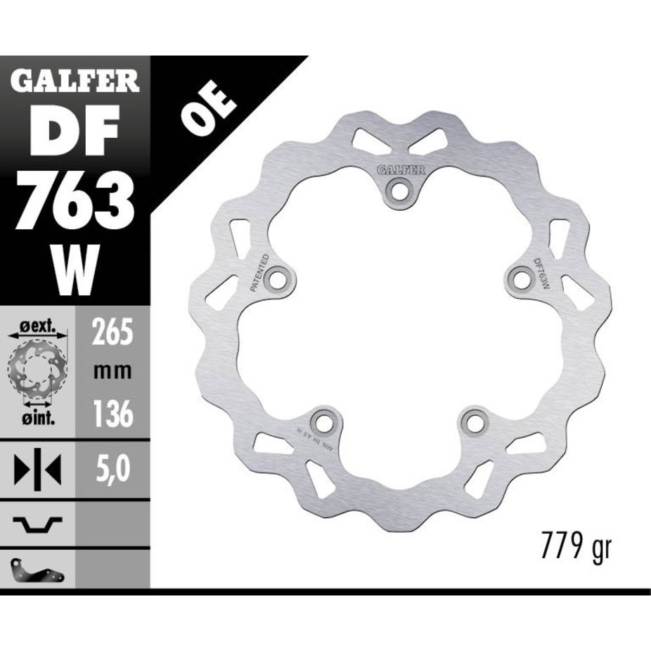 Galfer DF763W BMW R1200 S1000XR F900 HP2 碟盤