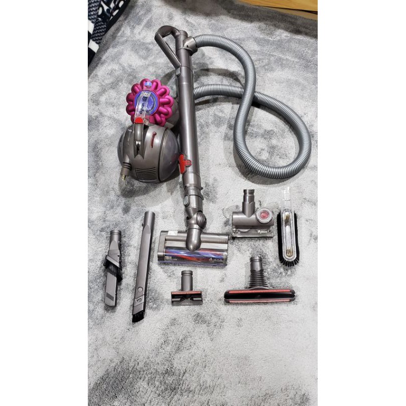 Dyson DC48 戴森，圓筒式桃紅色吸塵器/主吸頭+6吸頭組合 二手狀況良好