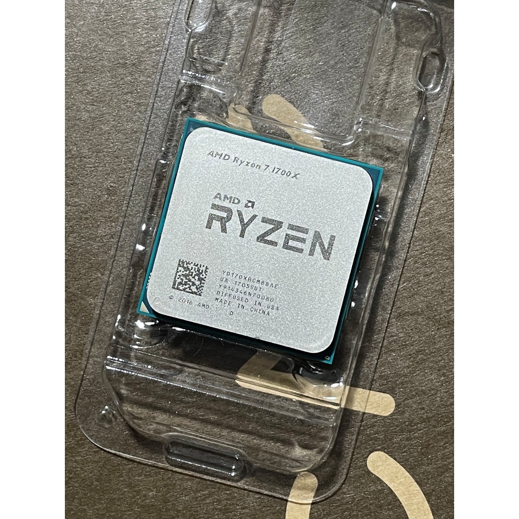 AMD Ryzen 7 R7 1700X AM4 8 核心 16 線程 YD170XBCM88AE CPU 處理器