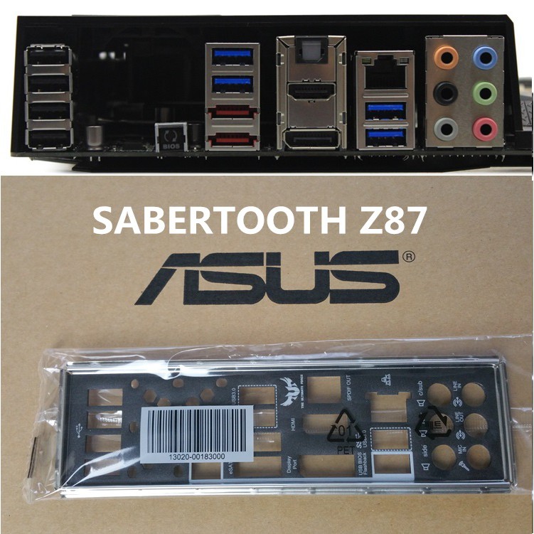 ASUS 華碩 SABERTOOTH Z87  劍齒虎 Z87 全新原裝 加厚 抗輻射 後檔片 後檔板