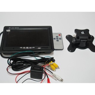 12V 24V 寬電壓設計 轎車 卡車 都可裝 固定4分割 7吋高畫質超優質車用液晶螢幕 強制倒車輸入