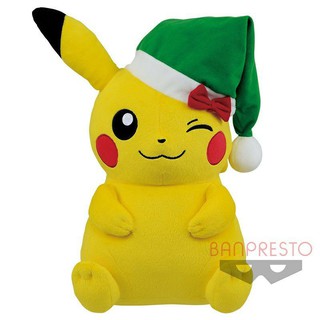 日本景品 抓樂霸 Toreba 精靈寶可夢 聖誕帽 皮卡丘