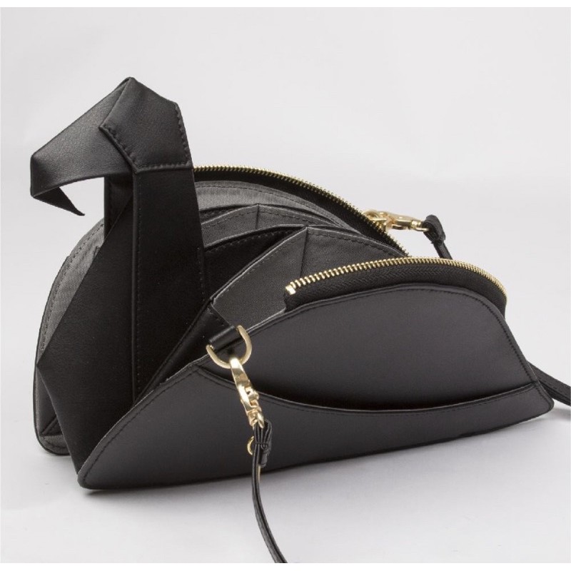 ORIBAGU 黑鶴 造型摺紙包 附絲巾側肩包 百勒絲聯名款兩用包