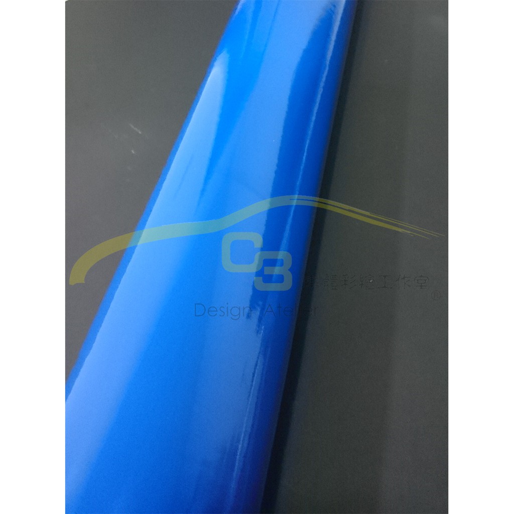 【C3車體彩繪工作室】車身 亮面 烤漆 膜 藍色 汽車 改色膜 全車 亮面 烤漆膜 素面膜 車身保護膜 導氣孔 貼紙