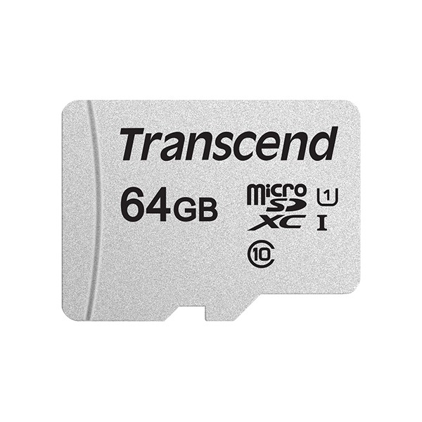 創見 64G microSDXC 300S (C10/U1) 記憶卡/含轉卡