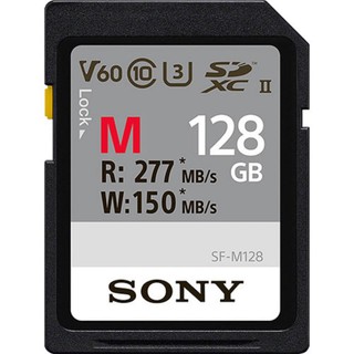 【SONY】SF-M128 SDXC U3 128GB 高速記憶卡 (公司貨)