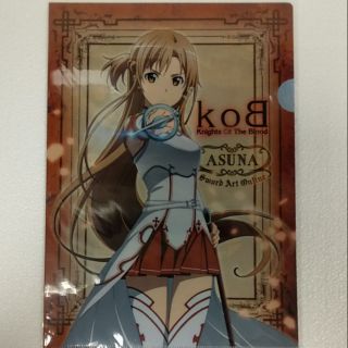 日版 刀劍神域 SAO 亞絲娜 桐人 莉法 正版 資料夾 全新未拆