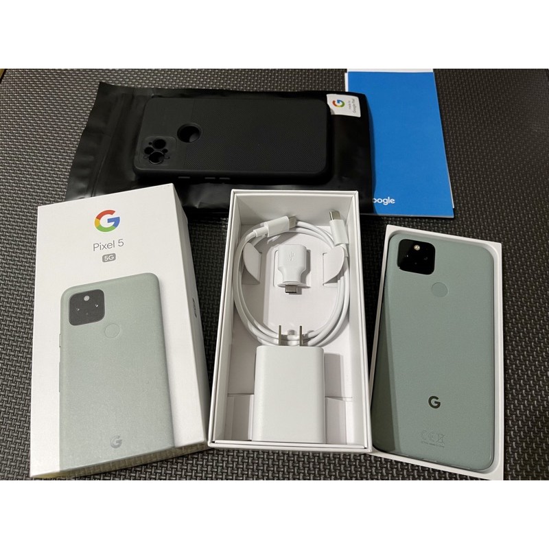 谷歌 Google Pixel 5 8G/128G 5G 綠色 盒配全 原生機 非 3 2 3A 4 4A XL