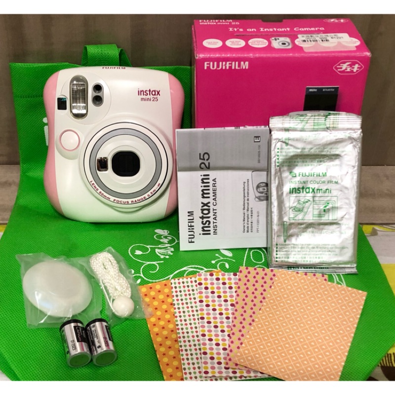 近全新富士Mini 25 拍立得相機 夢幻粉 fujifilm富士instax mini25