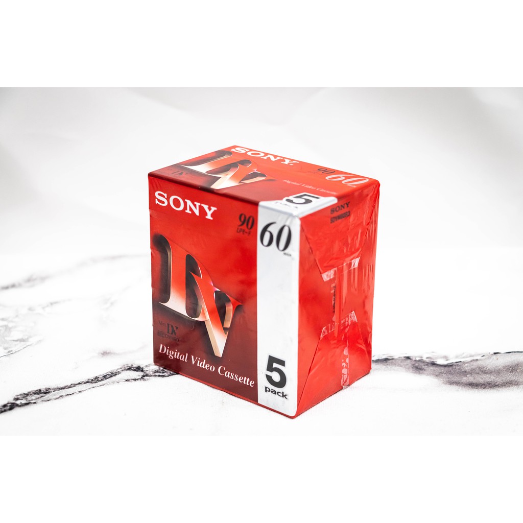 【現貨商品】【好物推薦】索尼SONY 原廠mini DV帶 60分鐘DV帶 攝影機專用錄影帶 5片裝 空白錄影帶