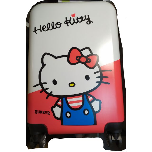 全新 免運！ HELLO KITTY 20吋 拉桿行李箱/登機箱 紅白