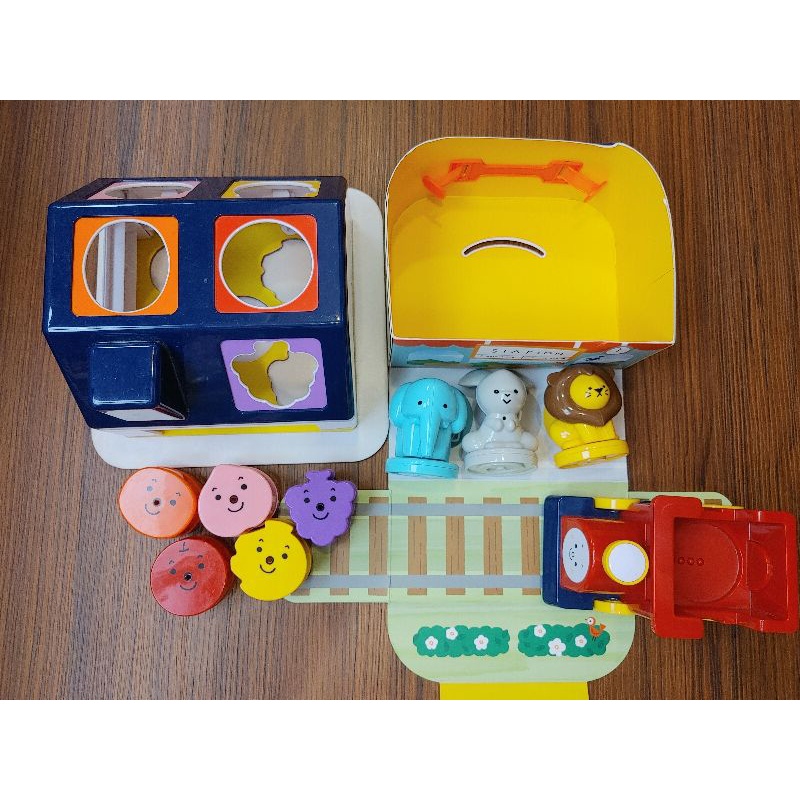 巧連智寶寶版 巧虎IC火車組+動物組+水果鑲嵌組 (贈送圖3吐司切切樂)