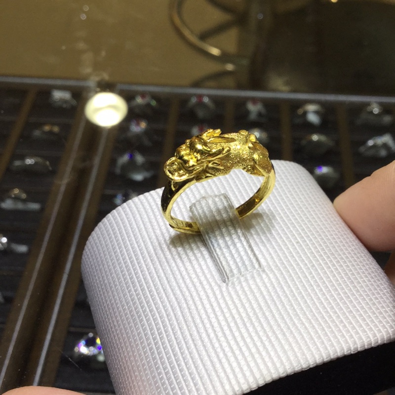 純金9999 貔貅黃金戒指 1.56錢 元山珠寶