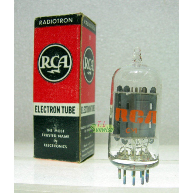 12AU7 ︽NO:1333 美國光頭仔 RCA 12AU7A / ECC82 (NIB) 真空管 早期高壽命管 長肋屏