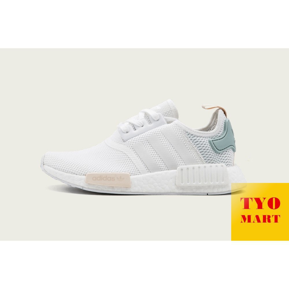 nmd white green