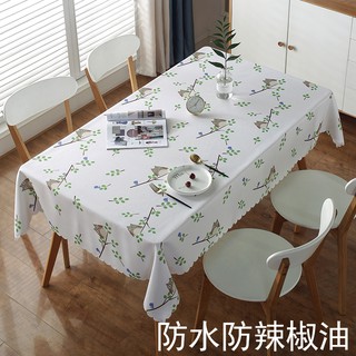 美玲 餐桌布北歐防水防油防燙免洗棉麻布藝桌布長方形桌臺布ins餐桌布桌墊餐巾長桌巾拍照背景防塵 蝦皮購物