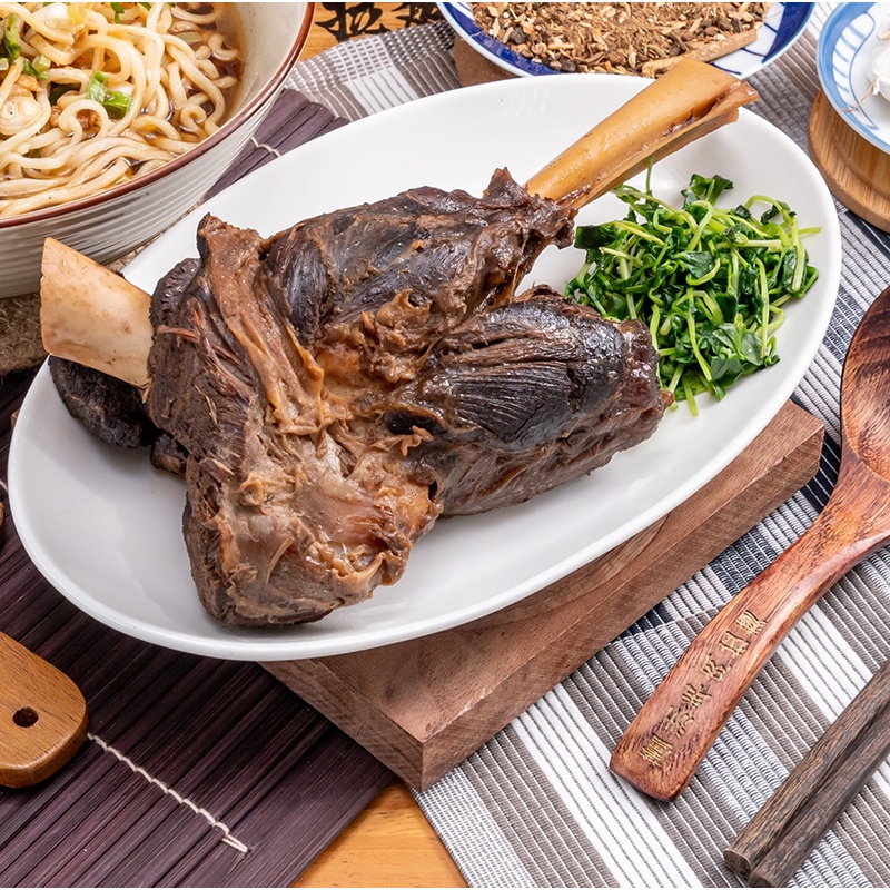 蘆洲紅燒羊肉拉麵 巨無霸帶骨羊膝 羊肉 滷燒羊膝 宅配美食 居家料理 Lambo Ramen 蝦皮購物