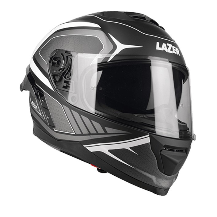 SP™ 比利時 LAZER RAFALE SR 系列 HEXA 彩繪 消黑白 全罩安全帽 LED尾燈 內墨鏡