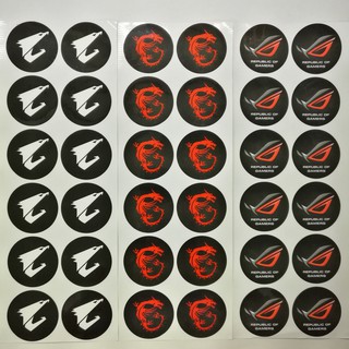 24H出貨 ROG 信仰貼紙 完家國度 微星龍 技嘉大鵰 AROUS貼紙 機殼風扇貼紙 RGB風扇貼紙 電腦風扇貼紙