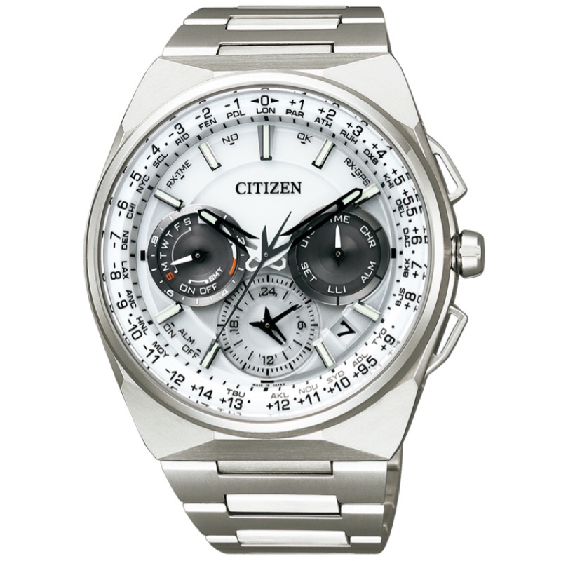 CITIZEN  星辰錶 光動能GPS衛星對時 CC9000-51A 表徑45.4MM