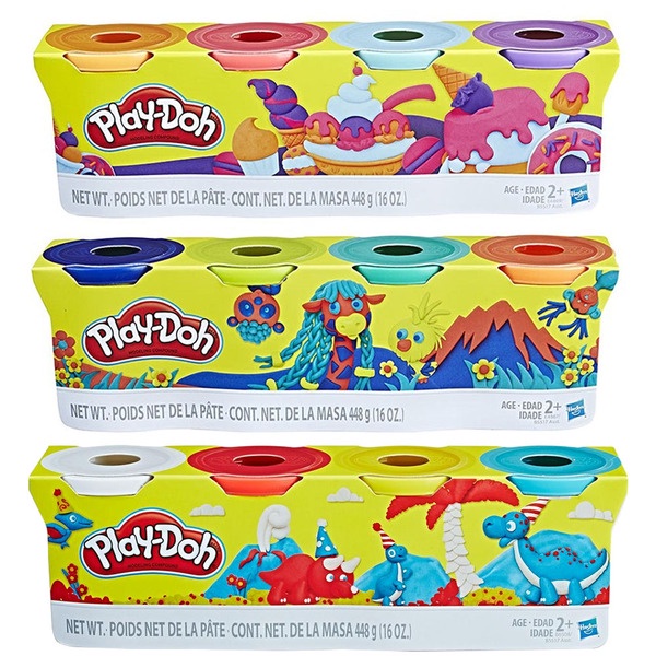 【W先生】培樂多 Play-Doh 黏土 補充罐 4色組 四色組經典 迷你四色組 安全 無毒 HB551 HE23241