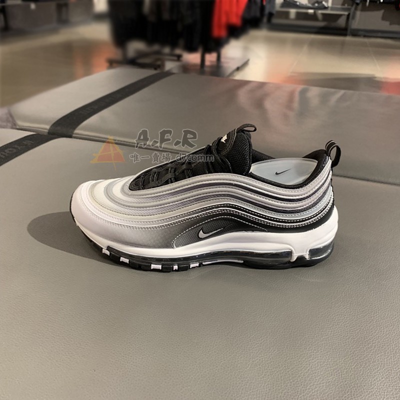 Nike Air Max 97 黑白灰色漸層黑彈銀彈反光氣墊休閒慢跑鞋男鞋女鞋921826 016 蝦皮購物