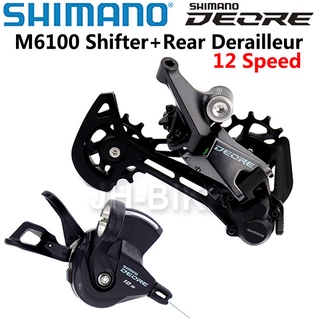 SHIMANO DEORE M6100 12 速套件 SL M6100 變速桿 + RD M6100 SGS 後變速器
