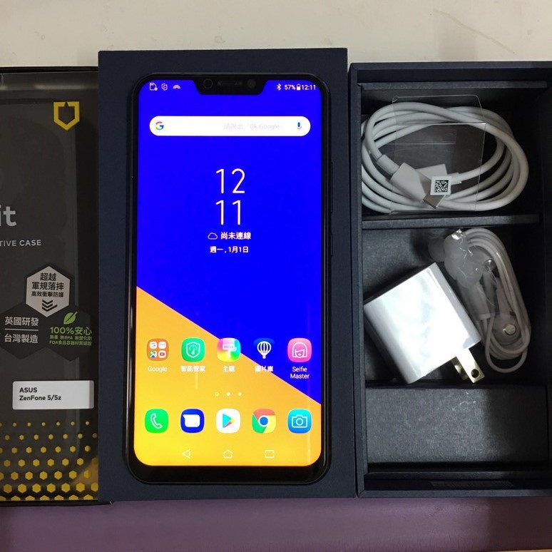 微笑通訊asus Zenfone 5 Ze6kl 外觀優盒裝齊中古二手空機可辦門號或舊機折抵 蝦皮購物