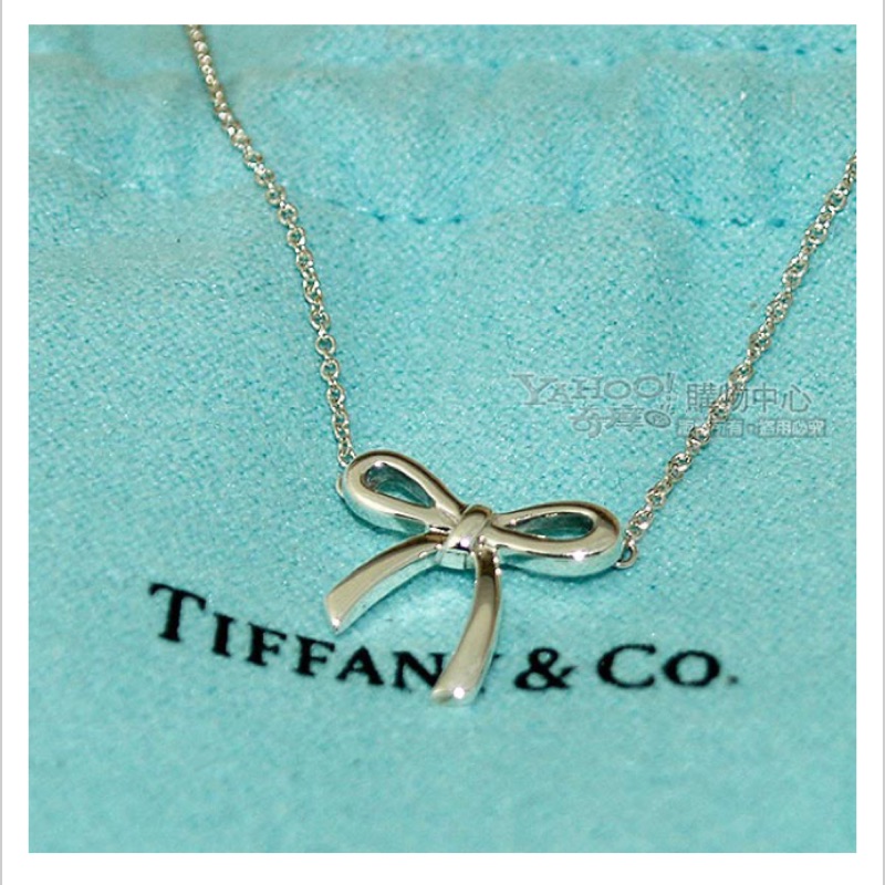 Tiffany &amp; Co. 蝴蝶結925純銀項鍊